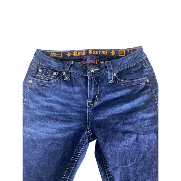 Women Rock Revival Jessica Flap Pocket jeans size 28 - Picture 3 of 9